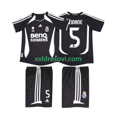 Real Madrid ZIDANE 5 2006 2007 Retro Gostujući Dječji Nogometni Dres